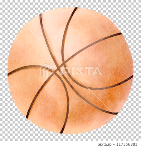 watercolor basketball  117356883