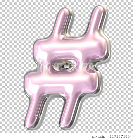 Font With Number 3D Render 117357199