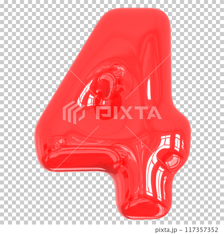Font With Number 3D Render Font With Number 3D Render 117357352