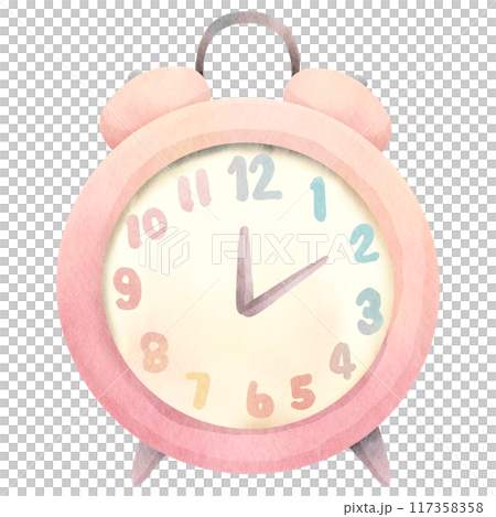 watercolor clock watercolor clock 117358358