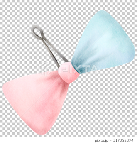 Watercolor Hair Clip 117358374