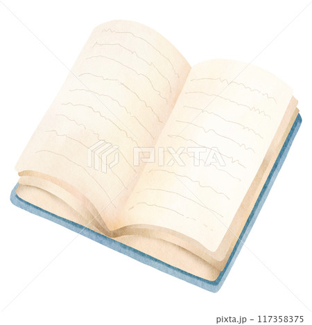 book watercolor clipart-1 117358375