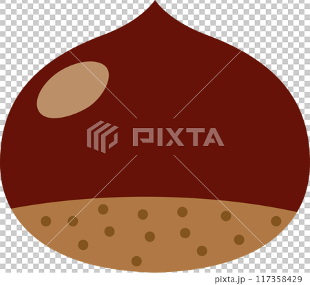 秋の味覚の栗のイラスト1 秋の味覚の栗のイラスト1 117358429