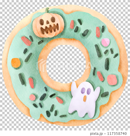 Halloween Donut Watercolor-2 Halloween Donut Watercolor-2 117358740