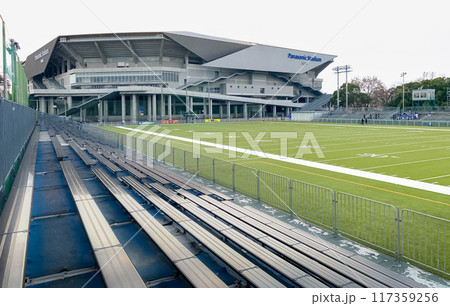 大阪府吹田市のアメリカンフットボール球技場(MKタクシーフィールドエキスポ) 大阪府吹田市のアメリカンフットボール球技場(MKタクシーフィールドエキスポ) 117359256