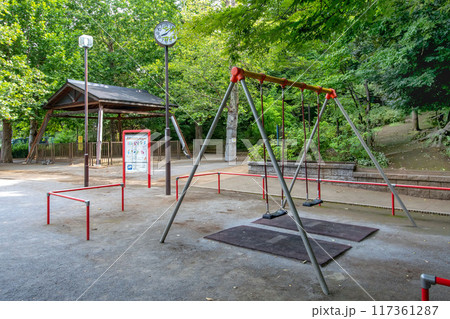 東京都渋谷区氷川の森公園と土俵 117361287