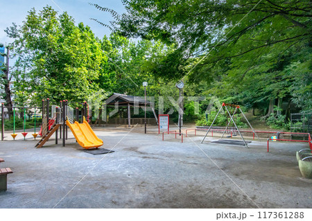 東京都渋谷区氷川の森公園と土俵 117361288