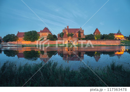 Malbork Castle (Zamek w Malborku) at dusk 117363478