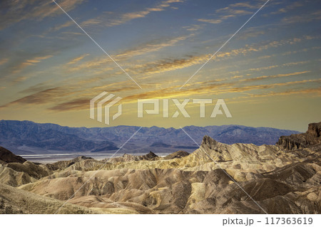 Zabriskie point, death valley, california, usa Zabriskie point, death valley, california, usa 117363619