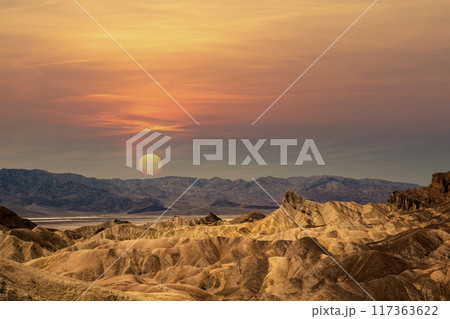 Zabriskie point, death valley, california, usa Zabriskie point, death valley, california, usa 117363622