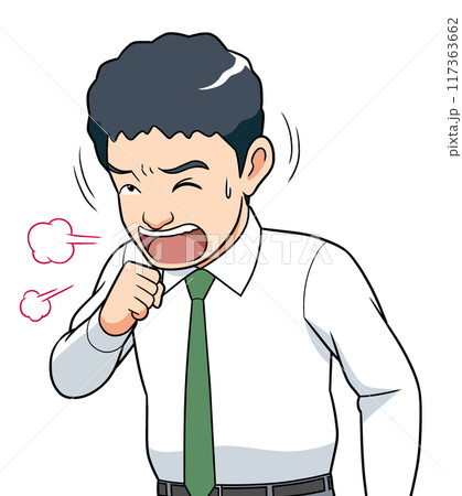 咳 イラスト 咳 イラスト 117363662