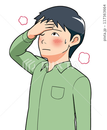 発熱　イラスト 117363664
