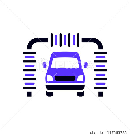 Transport flat icon, square shape 117363783