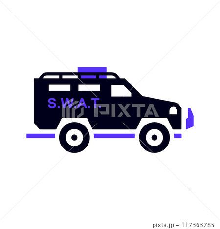 Transport flat icon, square shape 117363785