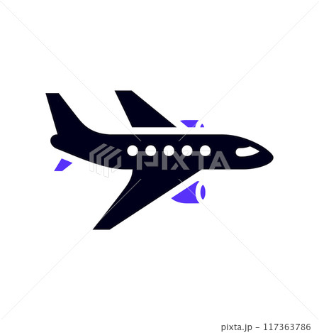 Transport flat icon, square shape 117363786
