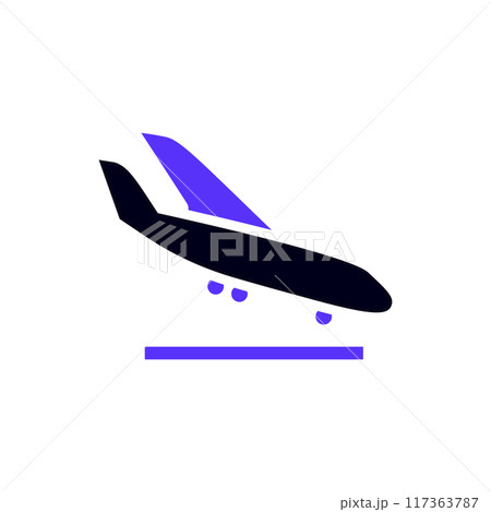 Transport flat icon, square shape 117363787