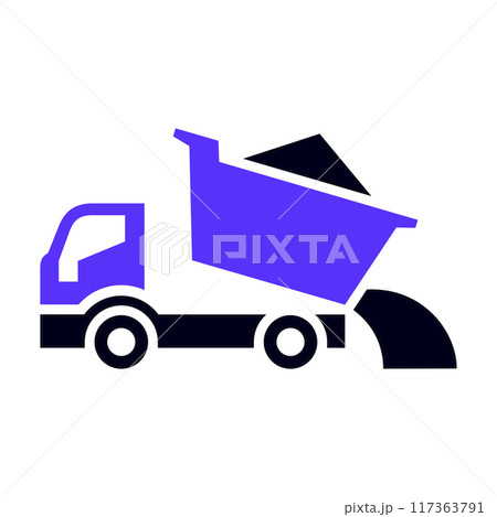 Transport flat icon, square shape 117363791