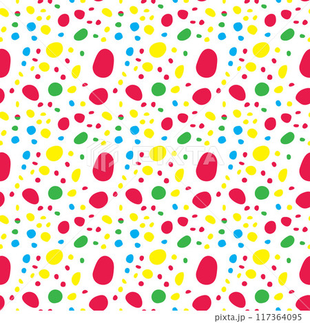 Small dash colorful pattern. Seamless minimal dash pattern, small elements confetti. Small dash colorful pattern. Seamless minimal dash pattern, small elements confetti. 117364095