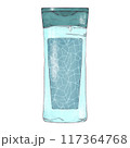 Cosmetic, Gel, Lotion Bottle Hand drawn Illustration 117364768