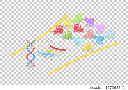 3D Isometric Flat Illustration of Proteome Complexity, Proteins Studying 3D Isometric Flat Illustration of Proteome Complexity, Proteins Studying 117368342