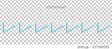 3D Isometric Flat Illustration of Scatter Plot, Types of Correlation 3D Isometric Flat Illustration of Scatter Plot, Types of Correlation 117368593