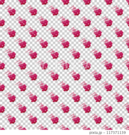 Selouettes of sprigs of berries in an abstract style. Isolated simple design. Berry seamless pattern in red watercolor. Ideal for summer textiles and kitchen decor Selouettes of sprigs of berries in an abstract style. Isolated simple design. Berry seamless pattern in red watercolor. Ideal for summer textiles and kitchen decor 117371139