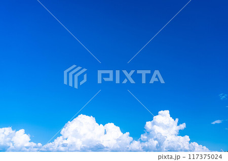 【夏素材】夏空イメージ【長野県】 117375024