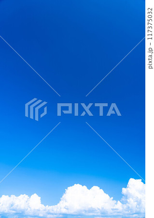 【夏素材】夏空イメージ【長野県】 117375032