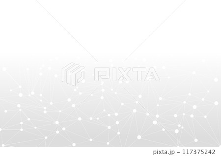 Abstract futuristic white background with dots and soft line. Vector illustration 117375242