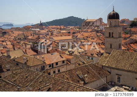View of Dubrovnik Old Town from City Walls. 117376899