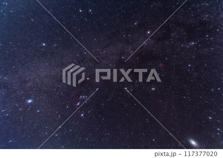 冬のダイヤモンドと木星 117377020