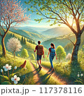 春の山 117378116