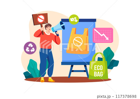 Reduce Plastic Bag Campaign 117378698