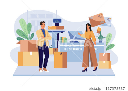 Customer Services Desk of Logistic Business Customer Services Desk of Logistic Business 117378787
