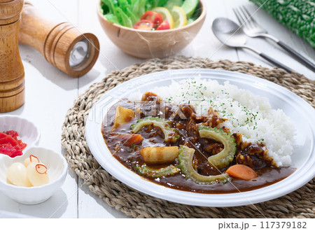 ゴーヤカレー (夏野菜カレー) ゴーヤカレー (夏野菜カレー) 117379182