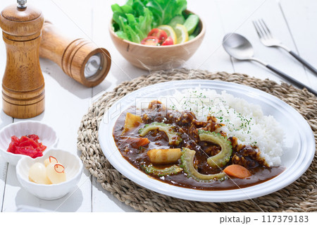 ゴーヤカレー　（夏野菜カレー） 117379183