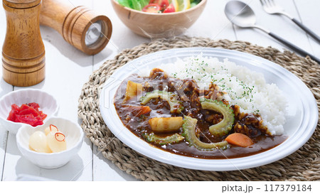 ゴーヤカレー　（夏野菜カレー） 117379184