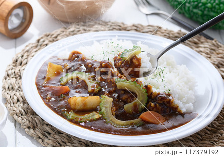 ゴーヤカレー (夏野菜カレー) ゴーヤカレー (夏野菜カレー) 117379192