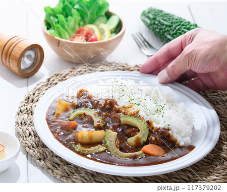 ゴーヤカレー　（夏野菜カレー） 117379202