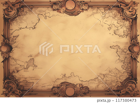 アンティーク風 フレーム アンティーク風 フレーム 117380473