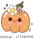 Cute pumpkin halloween 117380496