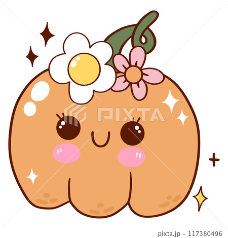 Cute pumpkin halloween 117380496