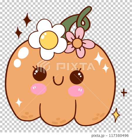 Cute pumpkin halloween 117380496