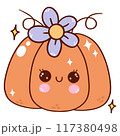 Cute pumpkin halloween 117380498