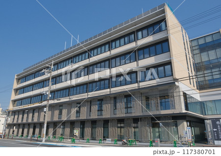 長岡京市市役所の第一期新庁舎 117380701