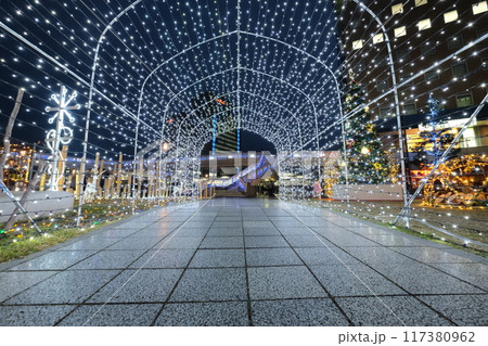 JR長岡京駅の夜景 JR長岡京駅の夜景 117380962