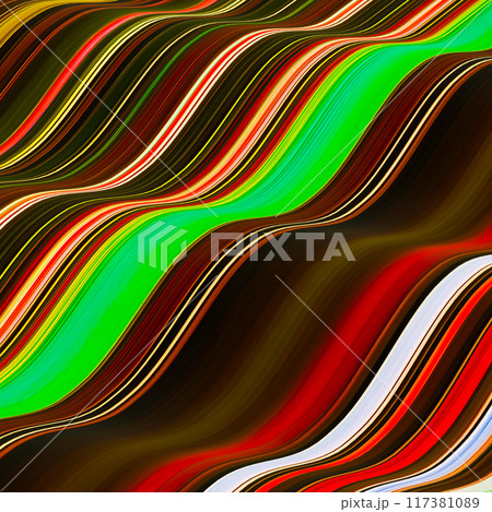 Abstract ribbon in linesのイラスト素材 [117381089] - PIXTA