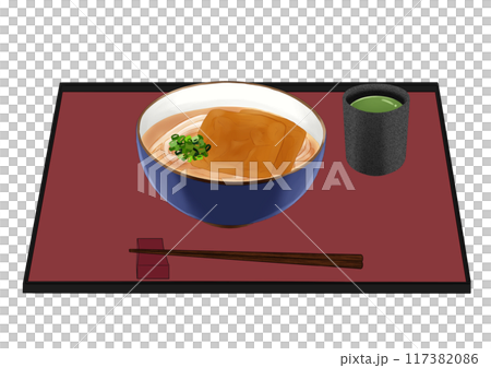 きつねうどん　トレイ付き 117382086