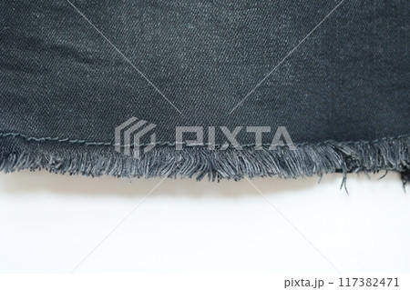 black danim texture on white background, textile of jeans fashion for clothing design black danim texture on white background, textile of jeans fashion for clothing design 117382471