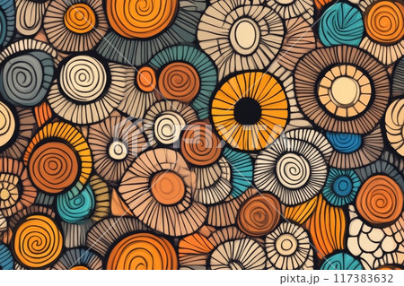 Tribal pattern of australian aboriginal 117383632